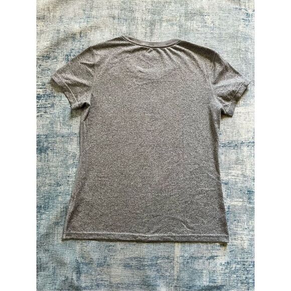 Nike Heathered Gray Dri Fit Short Sleeve Athletic Tee Medium - Picture 2 of 6